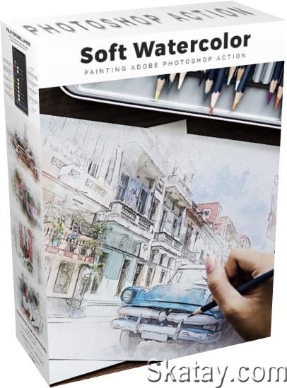 GraphicRiver - Soft Watercolor Painting Photoshop Action