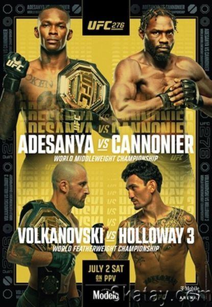 Смешанные единоборства. UFC 276: Исраэль Адесанья - Джаред Каннонье / Основной Кард / UFC 276: Adesanya vs. Cannonier / Main Card (2022) IPT