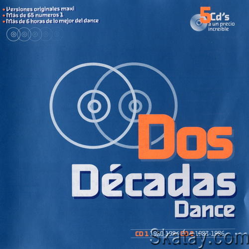 Dos Decadas Dance - Todos Los Numeros 1 De La Musica Dance 1980-2000 (5CD) (2001) FLAC