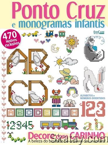 Ponto Cruz у monogramas infantis (2022)
