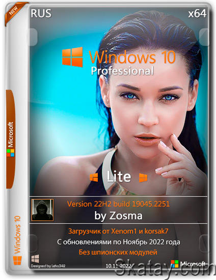 Windows 10 Pro x64 Lite 22H2.19045.2251 by Zosma (RUS/2022)