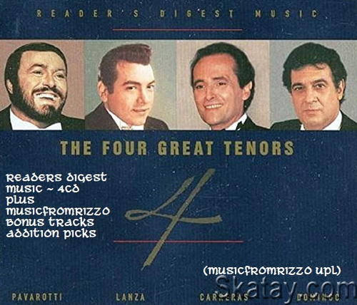 Readers Digest Music - The Four Great Tenors (4CD plus Bonus clip) (2023)