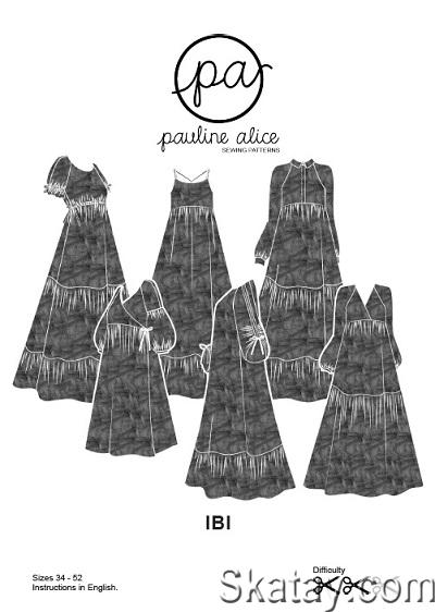 Pauline Alice Ibi Dress pattern (2019)