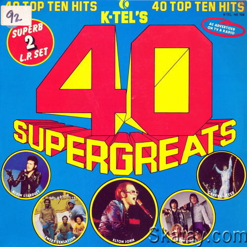 K-Tels 40 Super Greats (Vinyl, 2LP, Compilation) (1975) FLAC
