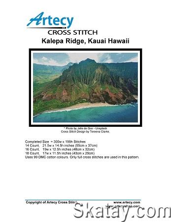 Artecy Cross Stitch - Kalepa Ridge, Kauai Hawaii