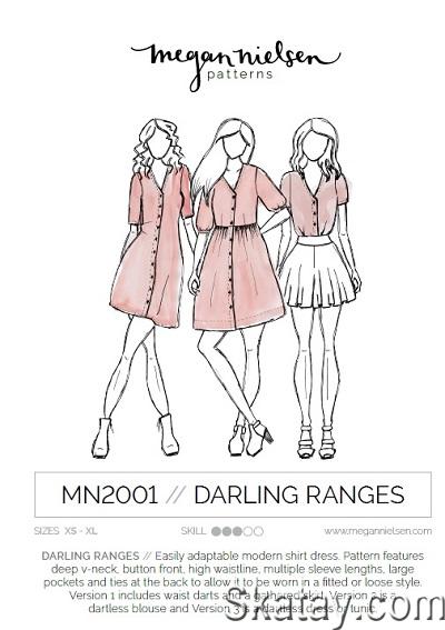 Megan Nielsen Darling Ranges dress & blouse pattern (2019)