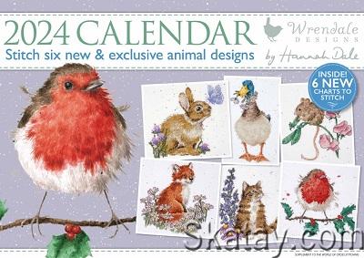 2024 Calendar. Stitch six new & exclusive animal designs (2024)