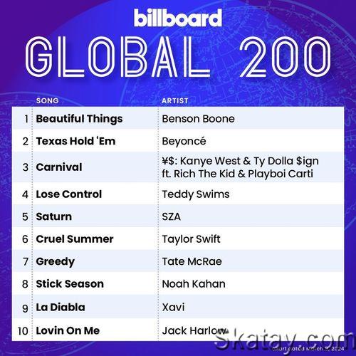 Billboard Global 200 Singles Chart 09.03.2024 (2024)
