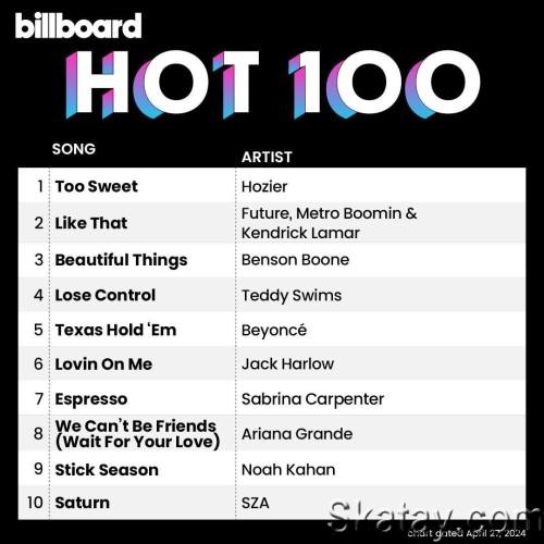 Billboard Hot 100 Singles Chart 27-April-2024 (2024)