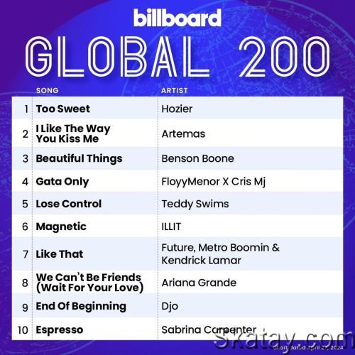Billboard Global 200 Singles Chart 27-April-2024 (2024)