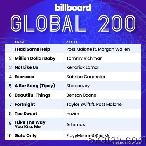 Billboard Global 200 Singles Chart 25.05.2024 (2024)