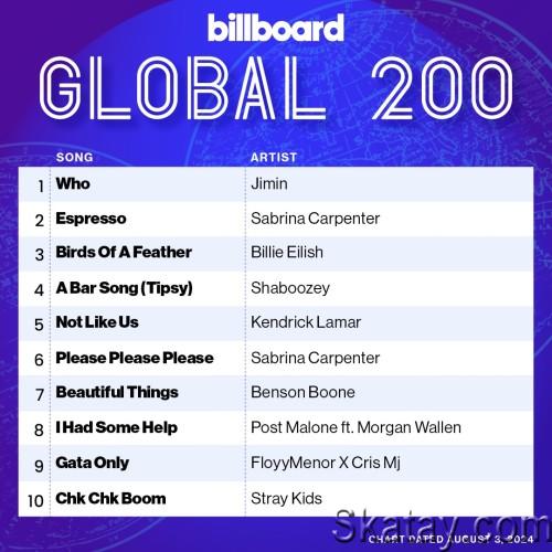 Billboard Global 200 Singles Chart 03.08.2024 (2024)