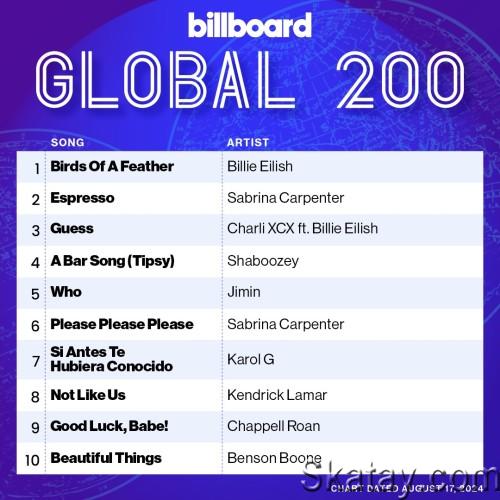 Billboard Global 200 Singles Chart 17.08.2024 (2024)