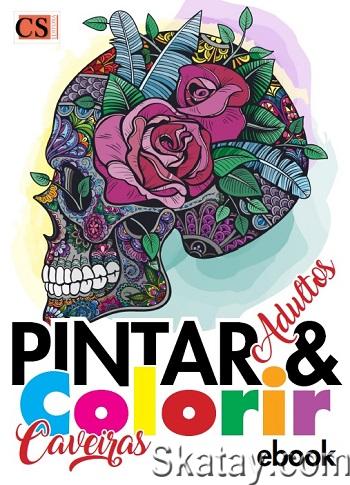 Pintar & Colorir Adultos - Caveiras (2024)