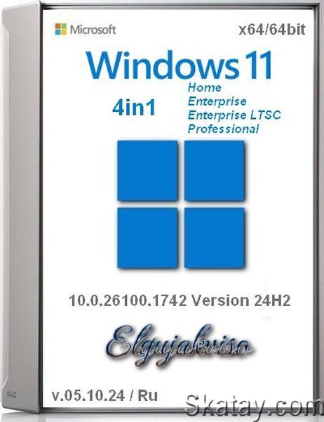 Windows 11 4in1 Version 24H2 (x64) Elgujakviso Edition (v.05.10.24) (Ru/En/2024)