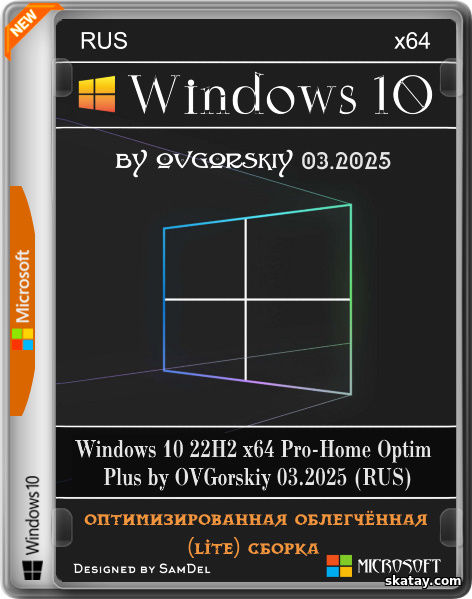 Windows 10 22H2 x64 Pro-Home Optim Plus by OVGorskiy 03.2025 (RUS)