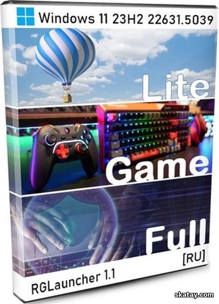 Windows 11 Pro 23H2 Build 22631.5039 FullOS + GameOS + LiteOS by Revision (RUS/2025)